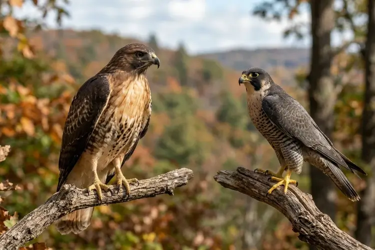 How to Tell the Difference Between Hawks and Falcons