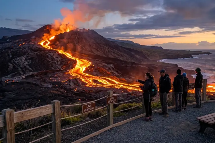 9 Places Where You Can (Safely) Watch Lava Flow