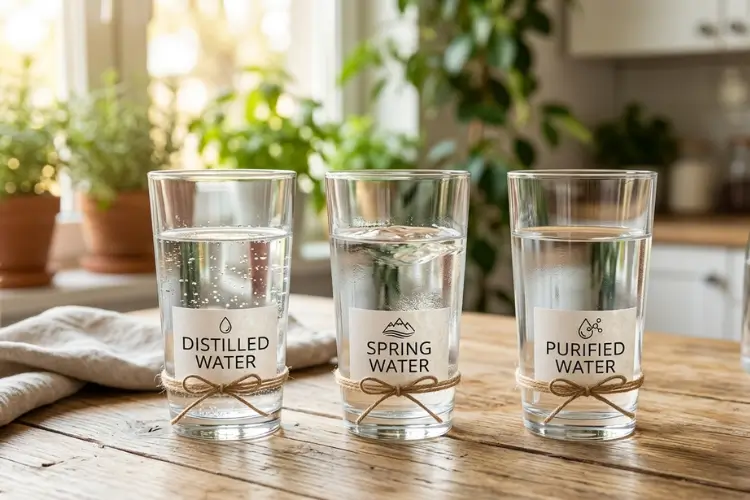 The Difference Between Distilled, Spring, and Purified Water